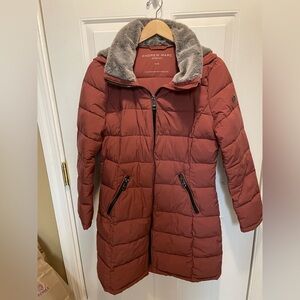 Andrew Marc Women's Brick red Puffer Jacket size M EUC